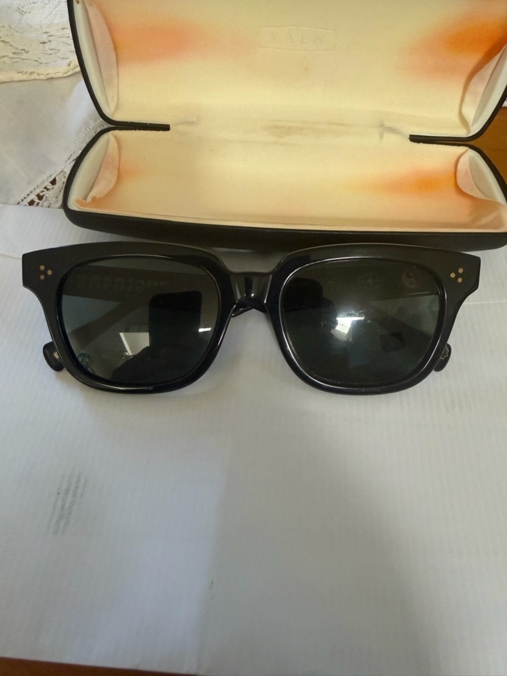 RAEN Black Men's Sunglasses with Dark Lenses